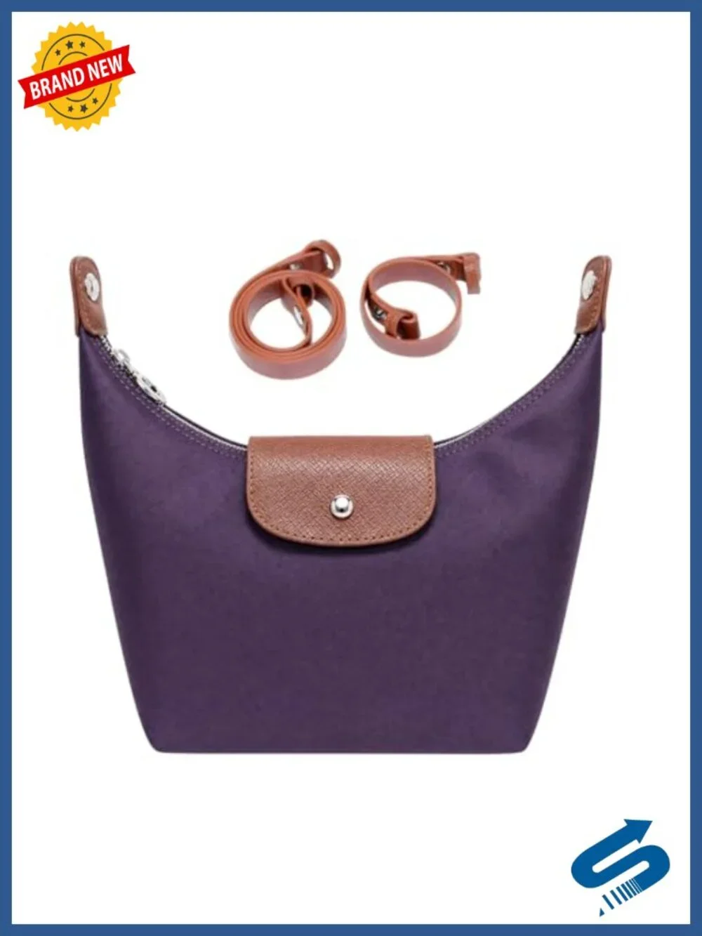 Nylon Small Crossbody Bag Shoulder Purse Mini Trendy Crescent Handbag Travel